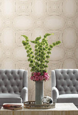 Antonina Vella Stone Kaleidoscope Cream/Charcoal Wallpaper