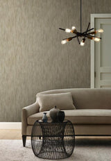 Antonina Vella Opalescent Stria Mink Wallpaper