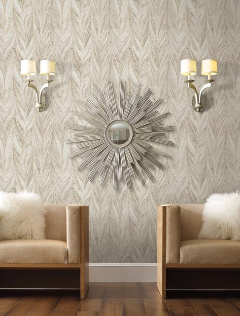 Antonina Vella Ebru Marble Warm Neutral Wallpaper