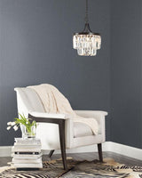 Antonina Vella Stretched Hexagons Blue Wallpaper