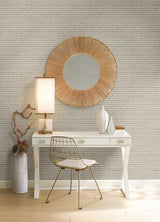 Antonina Vella Faux Capiz Putty/Brown Wallpaper