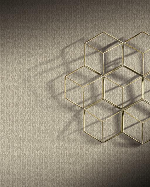 Antonina Vella Stretched Hexagons Cream Wallpaper