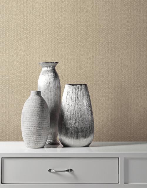 Antonina Vella Stretched Hexagons Sand Wallpaper