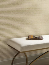 Antonina Vella Faux Capiz Warm Sand Wallpaper