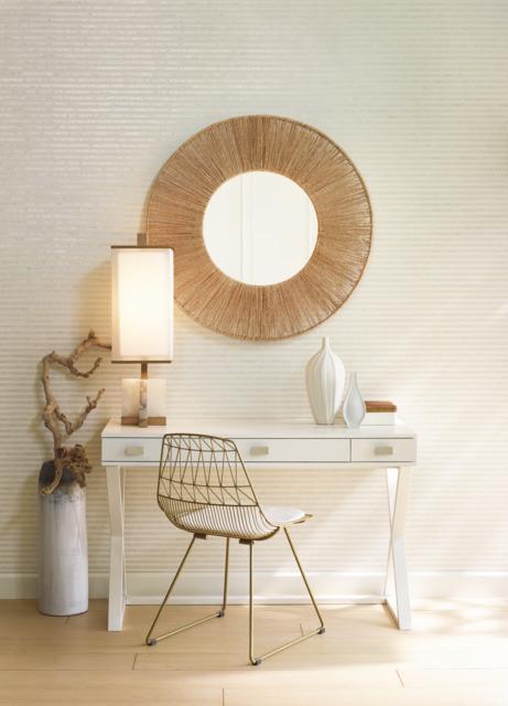 Antonina Vella Faux Capiz Pearl Wallpaper