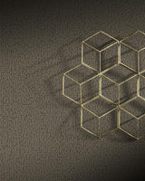 Antonina Vella Stretched Hexagons Dark Silver Wallpaper