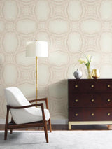 Antonina Vella Stone Kaleidoscope Soft Pink Wallpaper