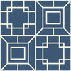 Ashford House Theorem Blue/White Wallpaper