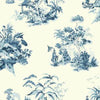 Ashford House Oriental Scenic Blue/White Wallpaper