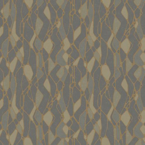 Candice Olson Stained Glass Dark Grey Wallpaper