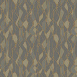 Candice Olson Stained Glass Dark Grey Wallpaper