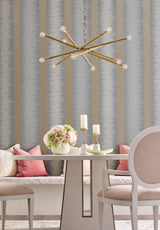 Candice Olson Quill Stripe Dark Grey Wallpaper