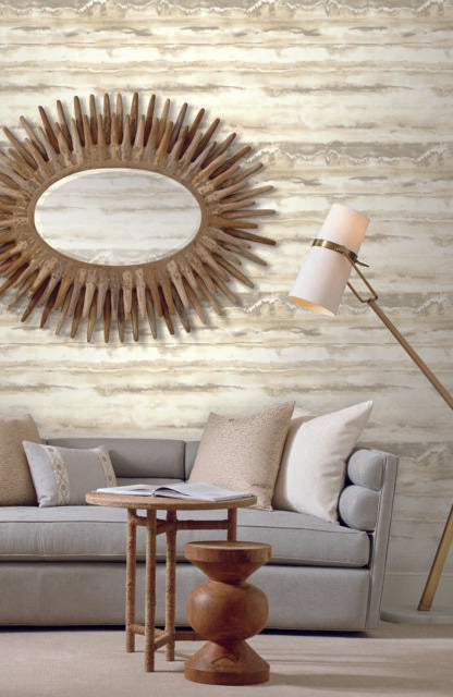 Candice Olson High Tide Cream Wallpaper