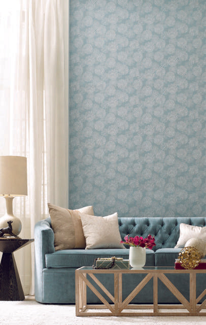 Candice Olson Grandeur Light Blue Wallpaper
