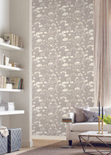 Candice Olson Botanical Fantasy Light Grey Wallpaper