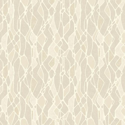 Candice Olson Stained Glass Taupe Wallpaper