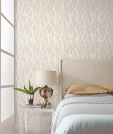 Candice Olson Stained Glass Taupe Wallpaper
