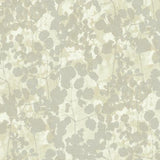 Candice Olson Pressed Leaves Silver Wallpaper