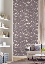 Candice Olson Botanical Fantasy Dark Grey Wallpaper