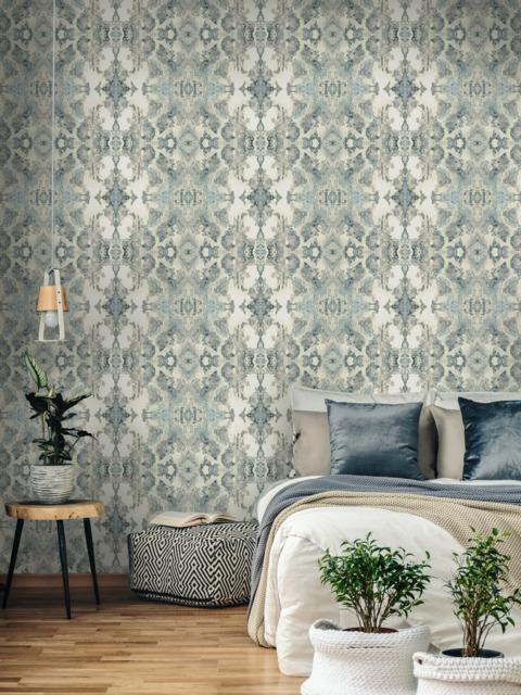 Candice Olson Inner Beauty Light Blue Wallpaper