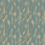 Candice Olson Stained Glass Blue Wallpaper