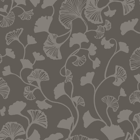 Candice Olson Gingko Trail Black Wallpaper