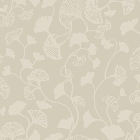 Candice Olson Gingko Trail Tan Wallpaper