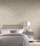 Candice Olson Gingko Trail Tan Wallpaper