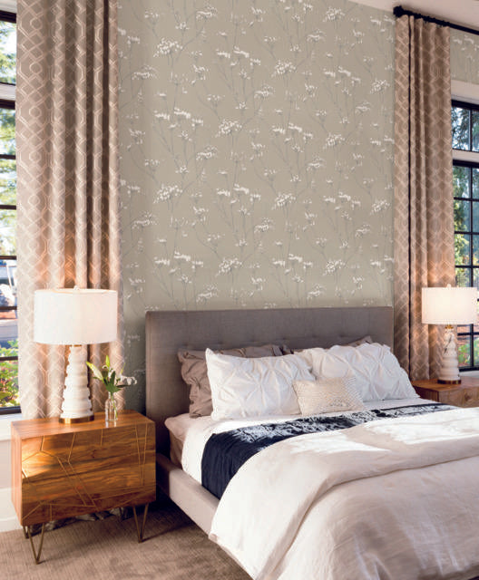 Candice Olson Enchanted Tan Wallpaper