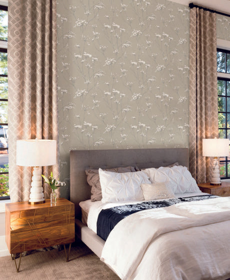 Candice Olson Enchanted Tan Wallpaper