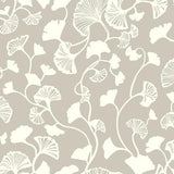 Candice Olson Gingko Trail Silver Wallpaper