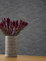 Candice Olson Sand Crest Silver Wallpaper