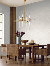 Candice Olson Sand Crest White Wallpaper