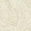 Candice Olson Modern Fern Antique Gold On Cream Wallpaper