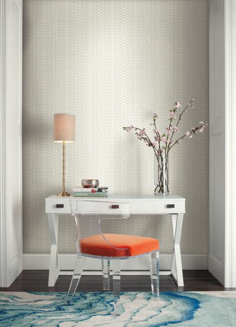 Candice Olson Illusion Light Grey/Light Gray Wallpaper