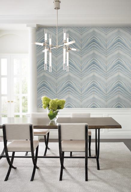 Candice Olson Onyx Strata Blue Wallpaper
