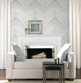 Candice Olson Onyx Strata Gray Wallpaper