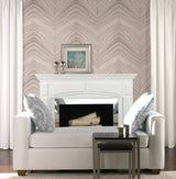 Candice Olson Onyx Strata Coral Wallpaper