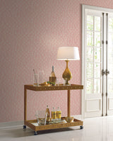 Candice Olson Luminous Ginkgo Coral Wallpaper