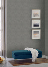 Candice Olson Cafe Society Dark Gray Wallpaper