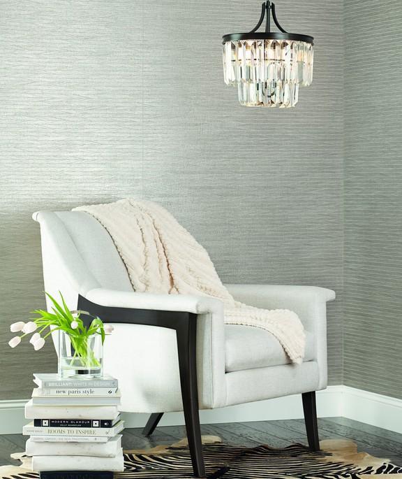 Candice Olson Lombard Dark Silver Wallpaper