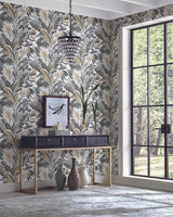 York Wallcoverings Black & Gold Silhouette Wallpaper