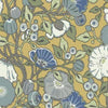 York Vincent Poppies Yellow Wallpaper