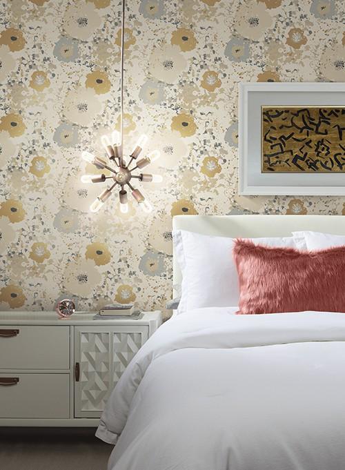 York Spontaneity Metallic Wallpaper