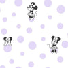 York Disney Minnie Mouse Dots Purple Wallpaper