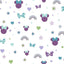 York Wallcoverings Disney Minnie Mouse Rainbow Purple Wallpaper