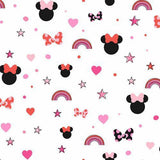 York Wallcoverings Disney Minnie Mouse Rainbow Red Wallpaper
