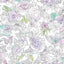 York Wallcoverings Disney Princess Royal Floral Purple Wallpaper