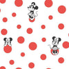 York Disney Minnie Mouse Dots Red Wallpaper