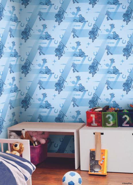 York Wallcoverings Disney & Pixar Toy Story 4 Retro Blue Wallpaper